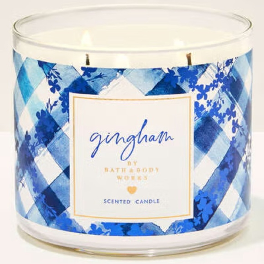 Bath & Body Works Gingham 3-Wick Candle